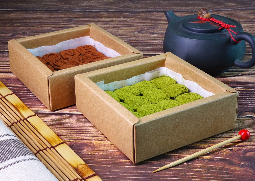 Japán matcha ízesítésű desszert