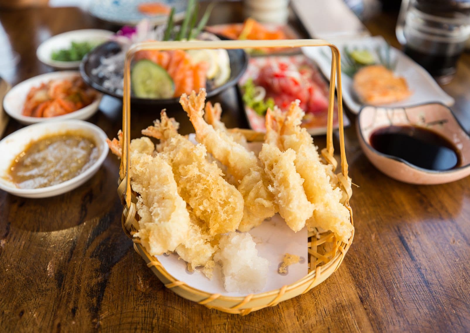 Egy tál japán tempura