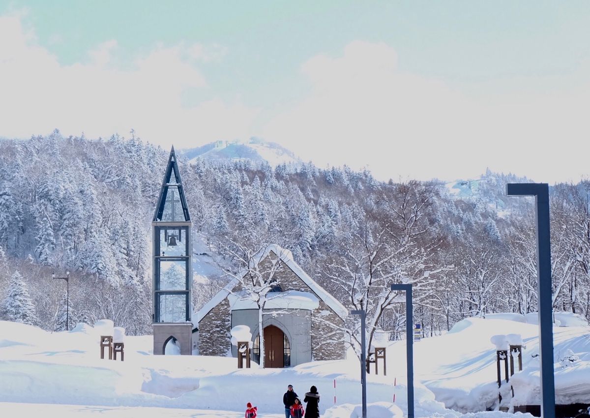 Kápolna a kirorói síközpontban, Hokkaido