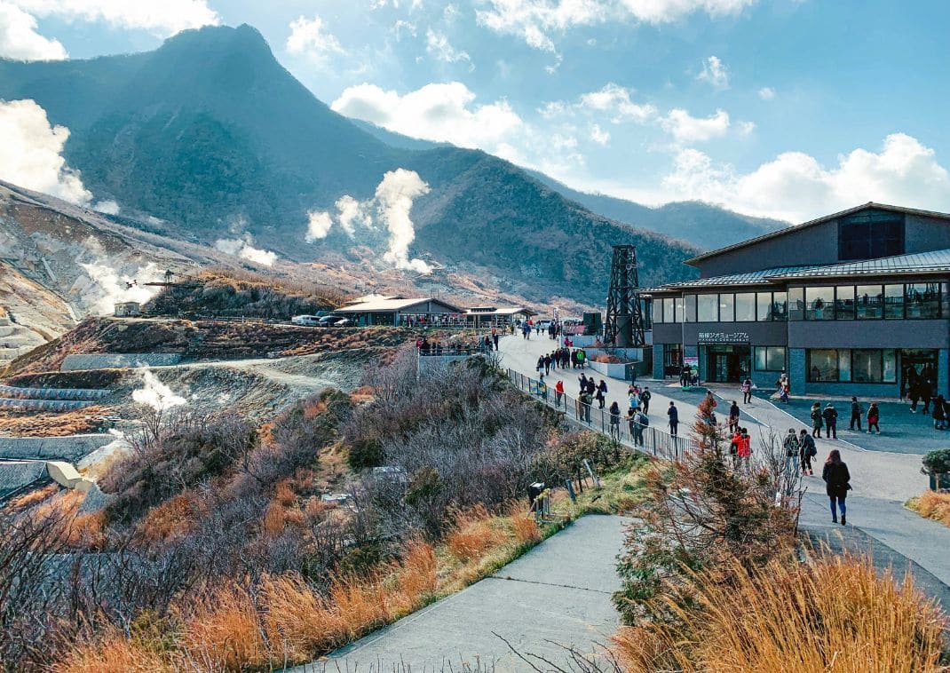 Owakudani kráter, Hakone, Japán