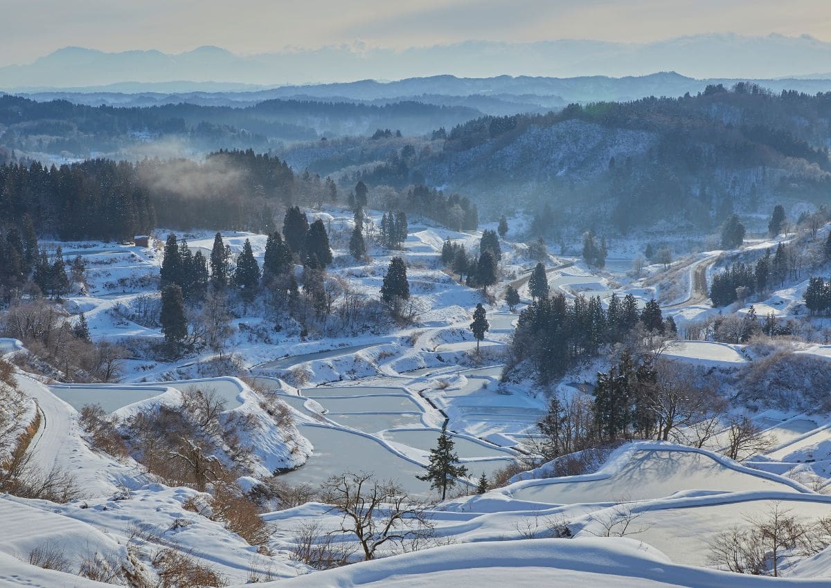 Téli táj Hoshitogéban, Niigata