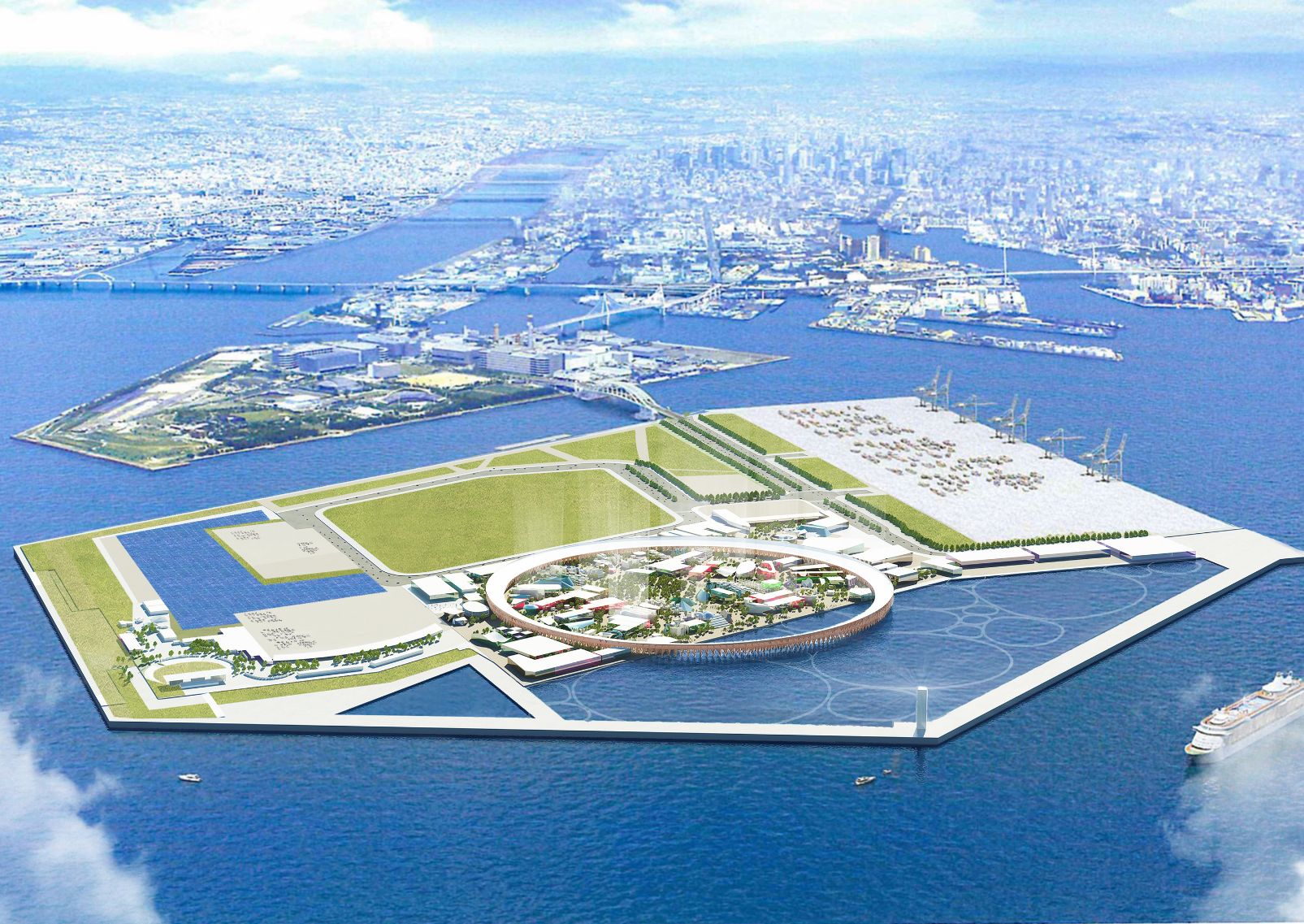 Az Expo 2025 Osaka, Kansai, Japán területe