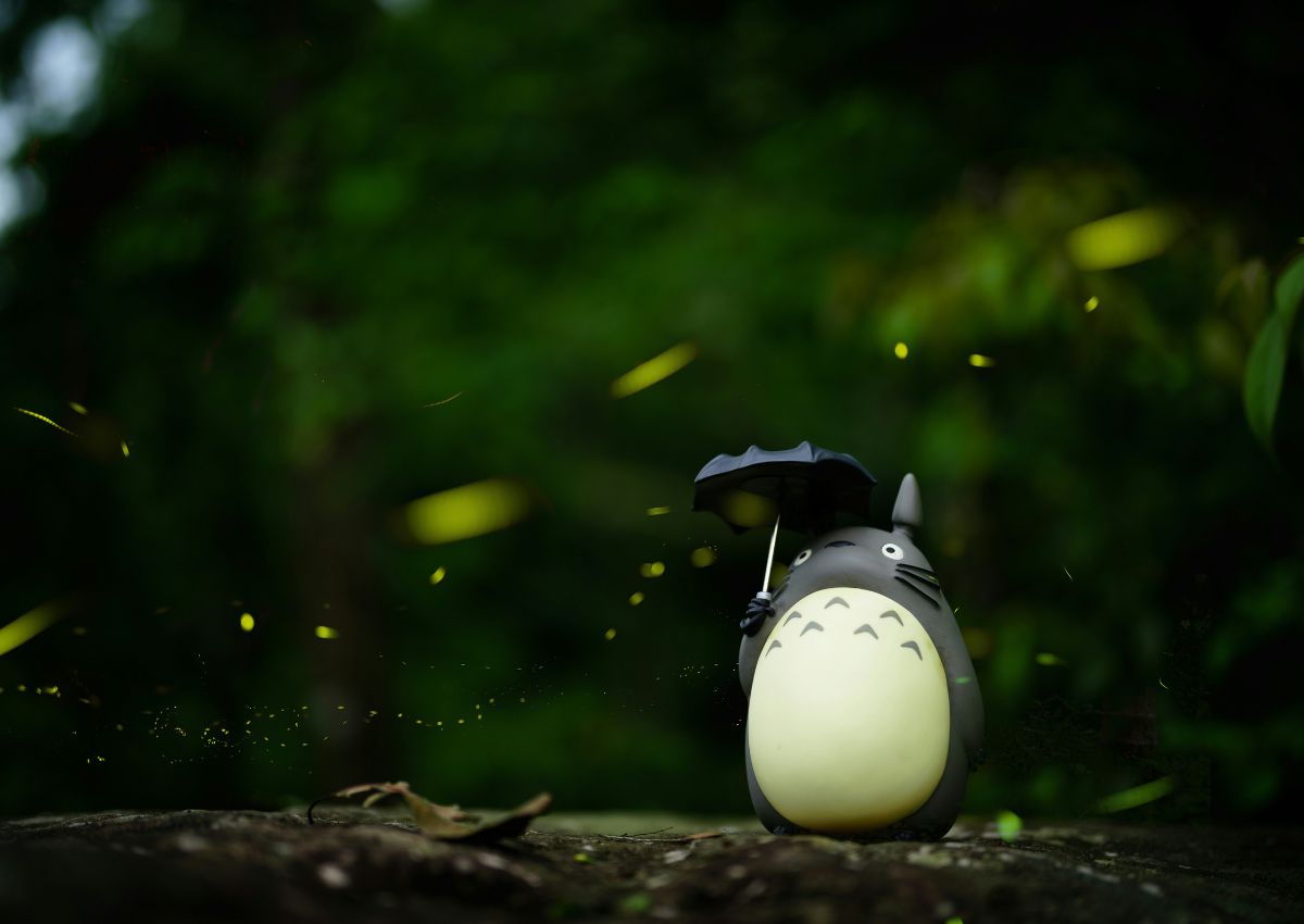 Aranyos Totoro figura