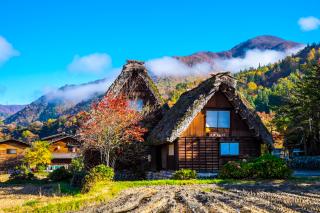 Shirakawago őszzel, Shirakawago, Japán