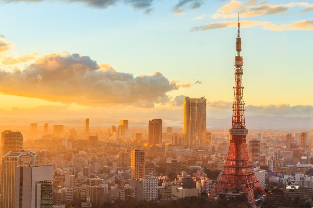 Kilátás a Tokyo Tower-ből