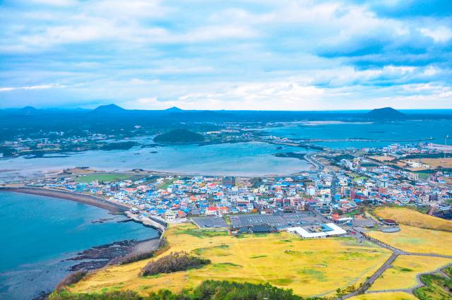 Jeju város látképe, Jeju-sziget 