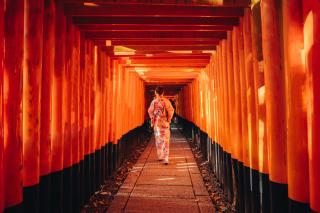A Fushimi Inari szentély vörös torii kapui, Kiotó