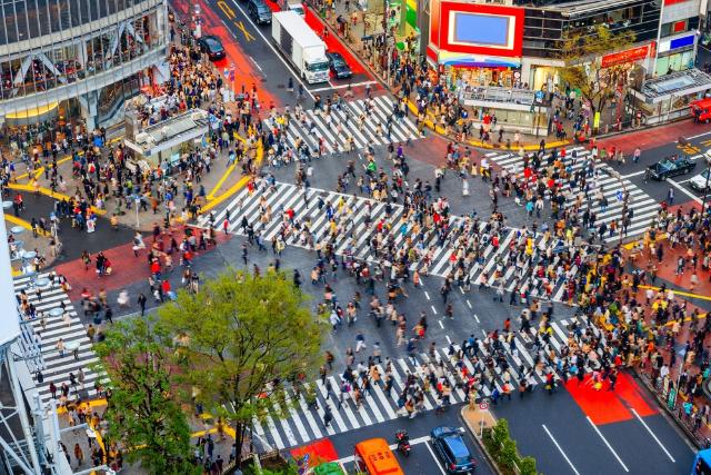 Shibuya legendás kereszteződése, Tokió 