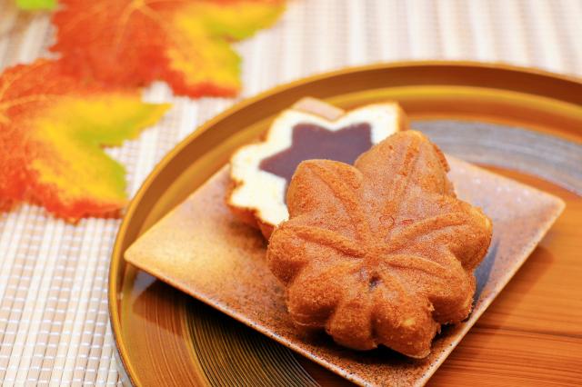Momiji manju, őszi édesség Miyajima szigetén 
