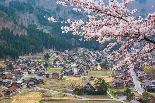 Shirakawago tavasszal 