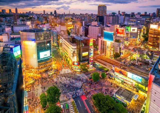 Shibuyai kereszteződés, Tokió