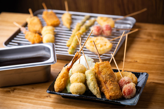 Kushikatsu falatok nyárson, Oszaka