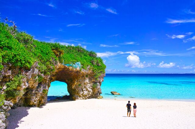 Okinawa homokos tengerpartja