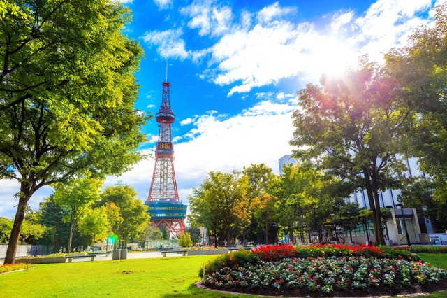 A sapporói TV-torony és az Odori park