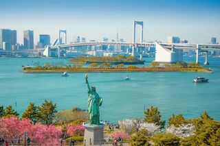 Odaiba mesterséges szigetének látnivalói, Tokió, Japán 