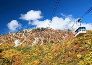 Tateyama Kurobe alpesi útvonal ősszel