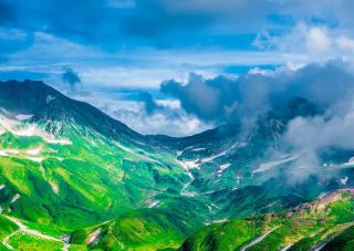 A Tateyama Kurobe alpesi útvonal festői völgyei