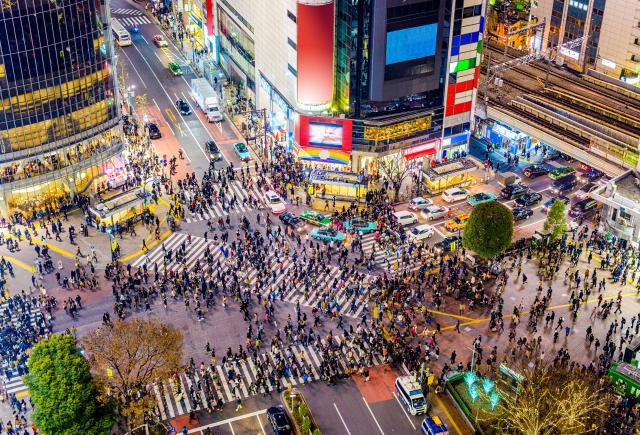 Shibuya kereszteződés, Tokió