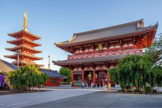 Kaminarimon kapu, Senso-ji, Asakusa, Tokió