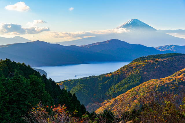 Ashi-tó a Fuji-heggyel, Hakone